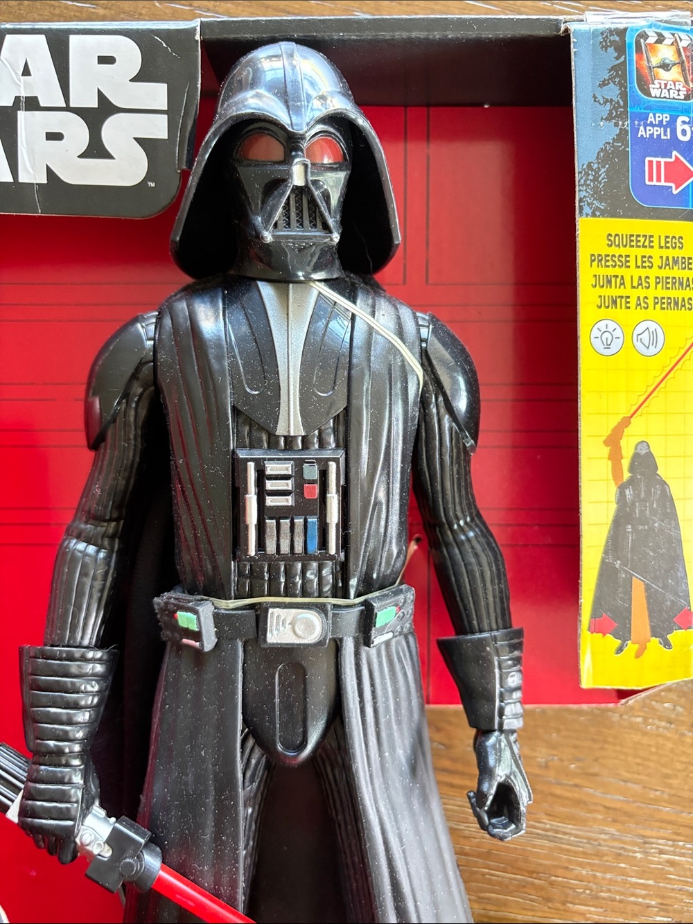 Hasbro Star Wars Darth Vader Action Figure - Black with Red Lightsaber - Picture 4 of 5